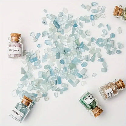 12Pcs Crystal Gemstone Chip Bottles