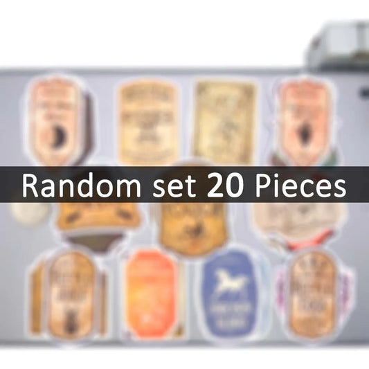 20/30/50Pieces Retro Alchemy Witch Brew Magic Potion Label Stickers