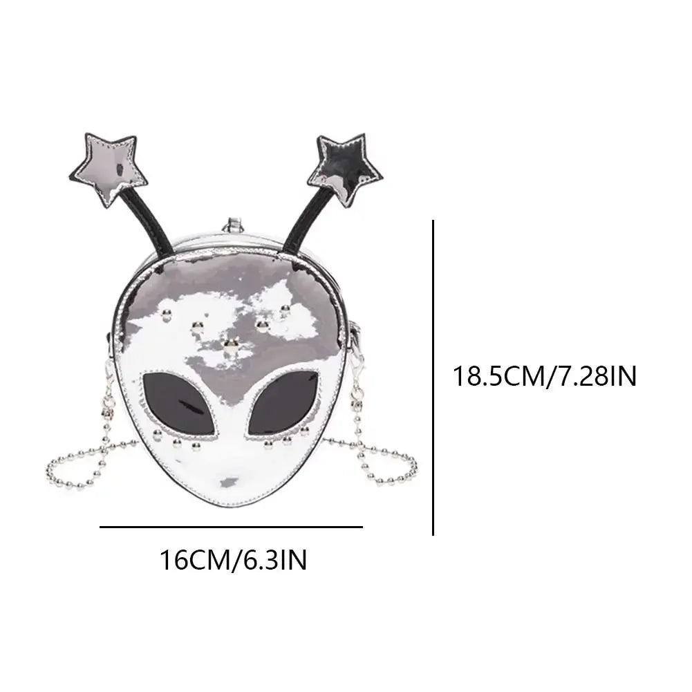 Novelty Halloween Ghost Bag Gift Women Gothic Shoulder Bag Devil Skull Funny Crossbody Bags Female Girls Ghost Handbags Purse