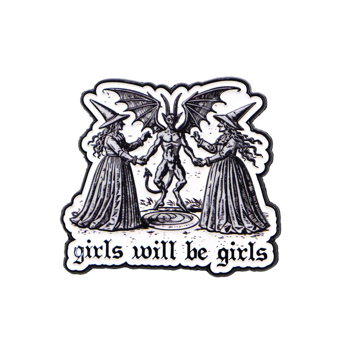 Funny Witch Enamel Pins Badges on Backpack Lapel Pins Brooches Halloween Jewelry Cosplay Accessories Party Gifts Toy