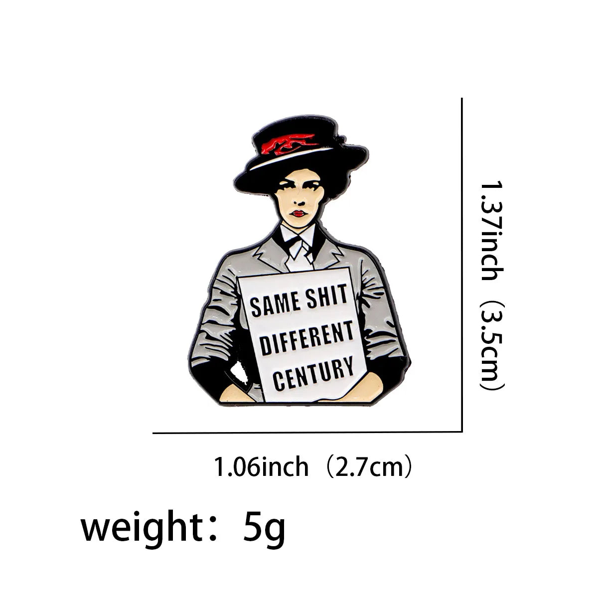 Feminist Enamel Pins Women'S Rights Activism Brooches Hat Lapel Pins Badge on Backpack Costume Accessories Fashion Jewelry Gift