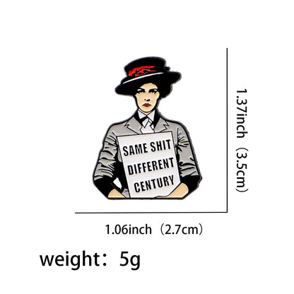 Feminist Enamel Pins Women'S Rights Activism Brooches Hat Lapel Pins Badge on Backpack Costume Accessories Fashion Jewelry Gift