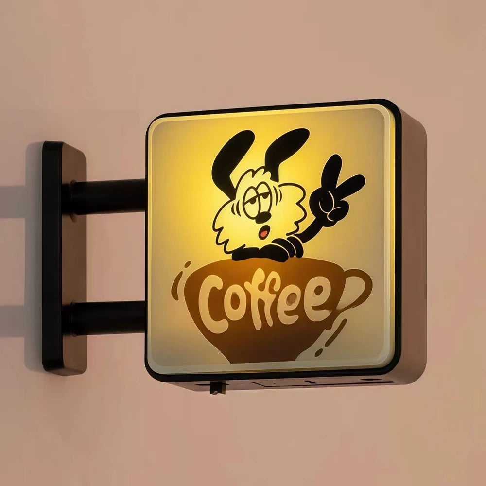 Retro Coffee Corner Refrigerator Magnet