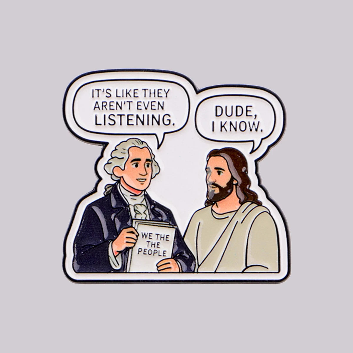 Jesus Quotes Enamel Pin I KNOW Brooch Pines Lapel Pins Badge on Backpack Clothing Accessories Funny Jewelry Friends Gifts