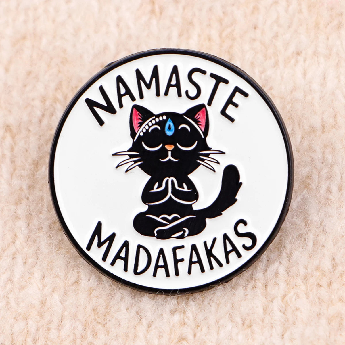 Yoga Cat Enamel Pin Cartoon Brooch Pines Lapel Pins Badge on Backpack Clothing Accessories Animal Jewelry Friends Gifts