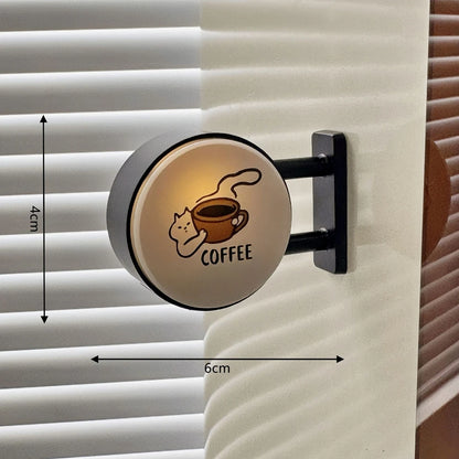 Retro Coffee Corner Refrigerator Magnet