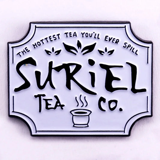 Suriel Tea Co Enamel Pin ACOTAR Inspired Lapel Pins the Hottest Tea You'Ll Ever Spill