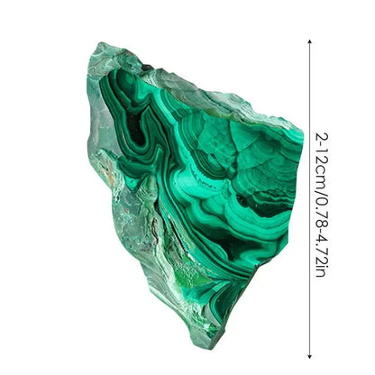 Natural Crystal Malachite Slice