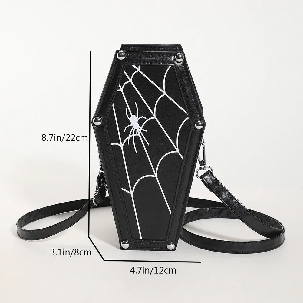 Novelty Halloween Ghost Bag Gift Women Gothic Shoulder Bag Devil Skull Funny Crossbody Bags Female Girls Ghost Handbags Purse