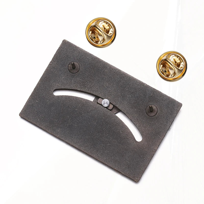 Or No Sun and Moon Bronze Pines Lapel Badges Punk Gothic Jewelry Gift for Friends Ouija Board Brooch Custom Yes