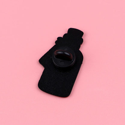 Cute Bottle Cat Enamel Pin Cartoon Brooch Pines Lapel Pins Badge on Backpack Clothing Accessories Animal Jewelry Friends Gifts