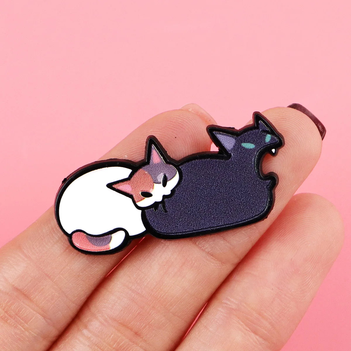 Funny Cat Enamel Pin Cartoon Animal Brooch Pines Lapel Pins Badge on Backpack Clothing Accessories Fashion Jewelry Friends Gifts