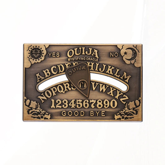Or No Sun and Moon Bronze Pines Lapel Badges Punk Gothic Jewelry Gift for Friends Ouija Board Brooch Custom Yes
