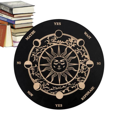 Ouija Boards Wooden Witch Divination Board Witch Crafts Supplies Fortune Telling Toys Decision Making Pendulum Witch Altar