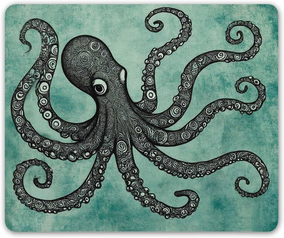 Octopus Rectangle Mouse Pad