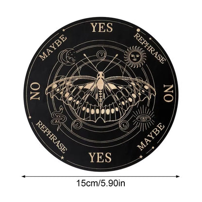 Ouija Boards Wooden Witch Divination Board Witch Crafts Supplies Fortune Telling Toys Decision Making Pendulum Witch Altar