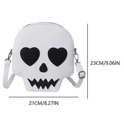 Novelty Halloween Ghost Bag Gift Women Gothic Shoulder Bag Devil Skull Funny Crossbody Bags Female Girls Ghost Handbags Purse