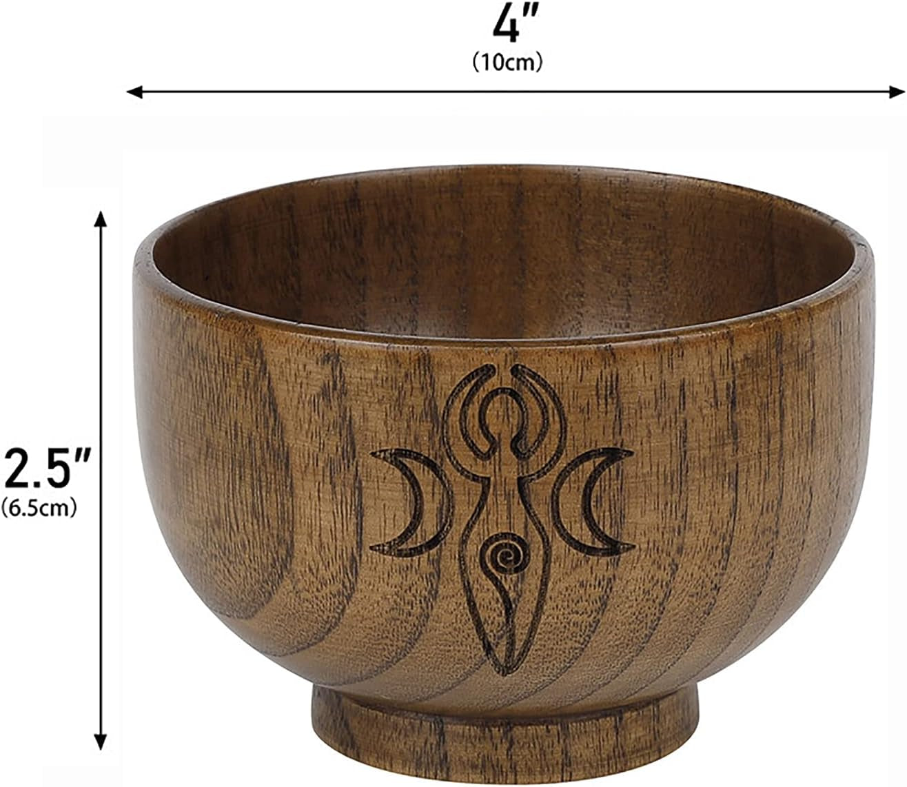 Crystal Holder for Stones Bowl, Wood Crystal Holder for Stones Display Tray Organizer Bowl for Reiki Healing Crystals Meditation Spiritual Feng Shui Home Office Decor