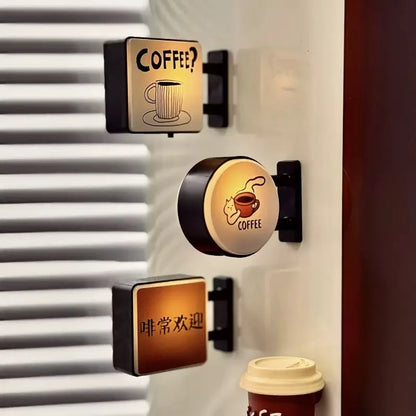 Retro Coffee Corner Refrigerator Magnet