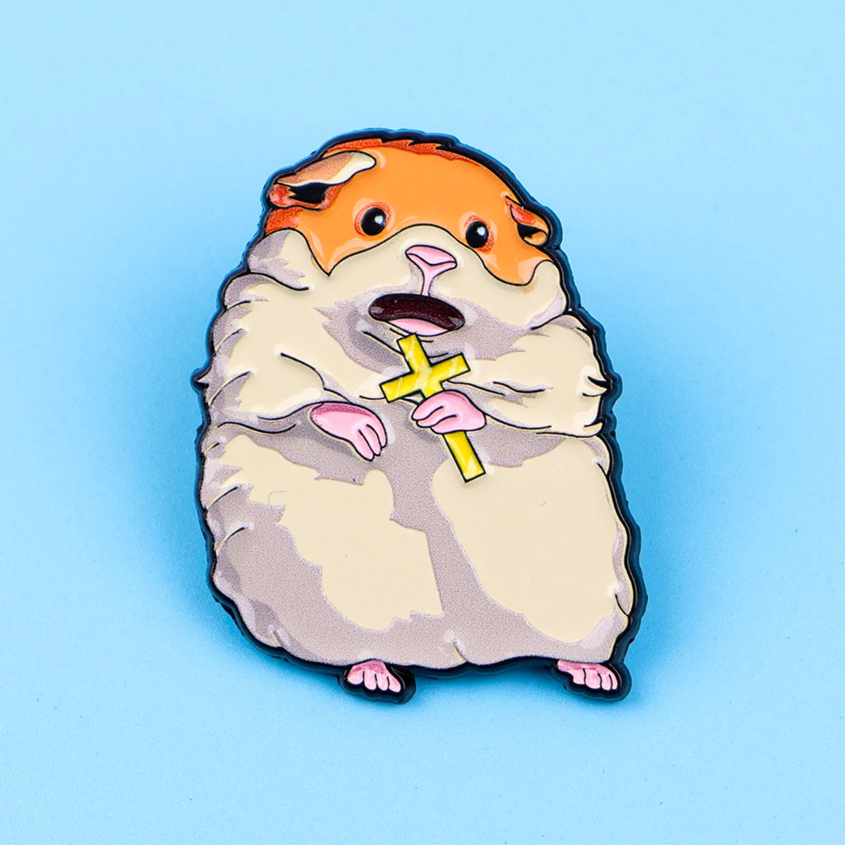 Cute Hamster Enamel Pin Cute Mouse Brooch Pines Lapel Pins Badge on Backpack Clothing Accessories Animal Jewelry Birthday Gifts