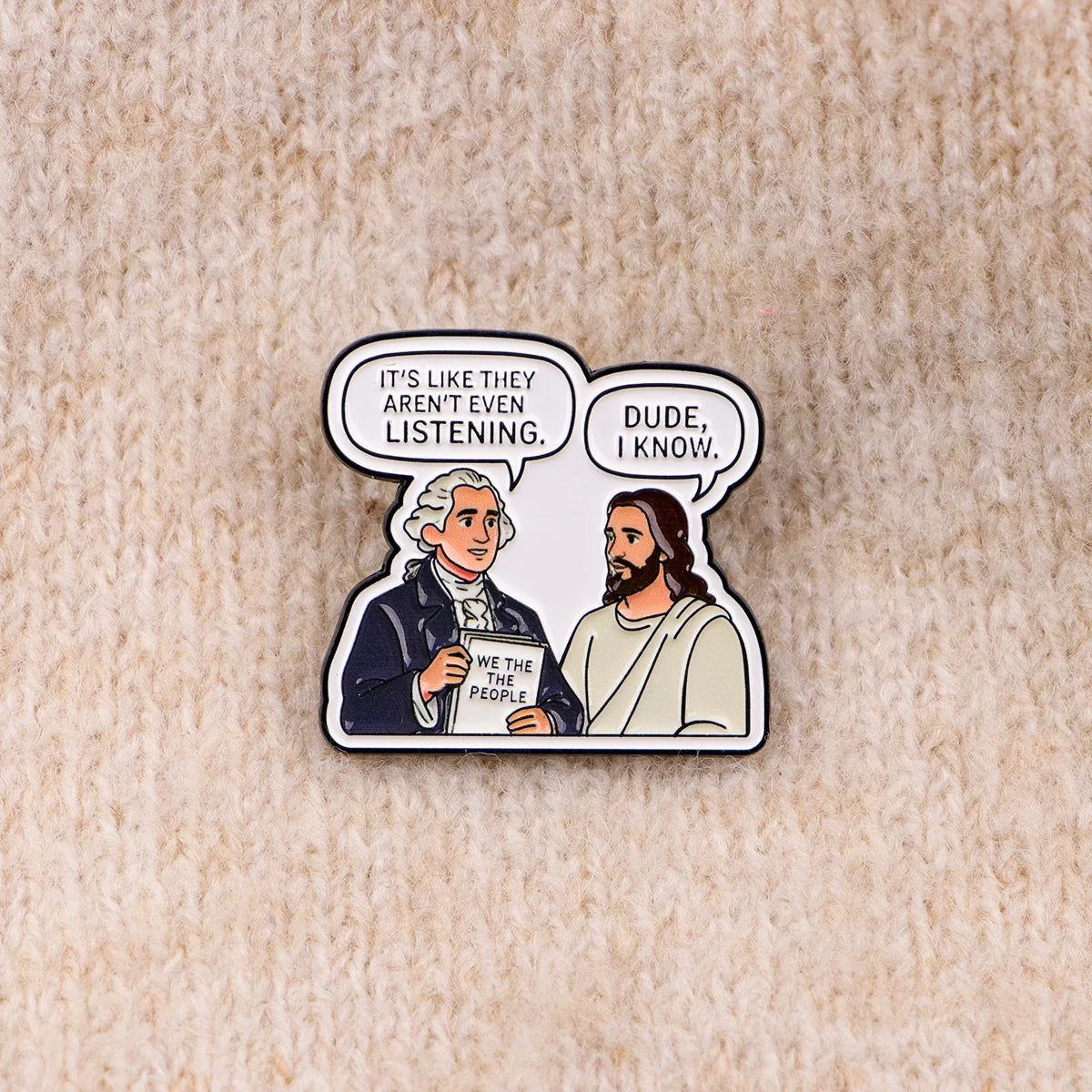 Jesus Quotes Enamel Pin I KNOW Brooch Pines Lapel Pins Badge on Backpack Clothing Accessories Funny Jewelry Friends Gifts