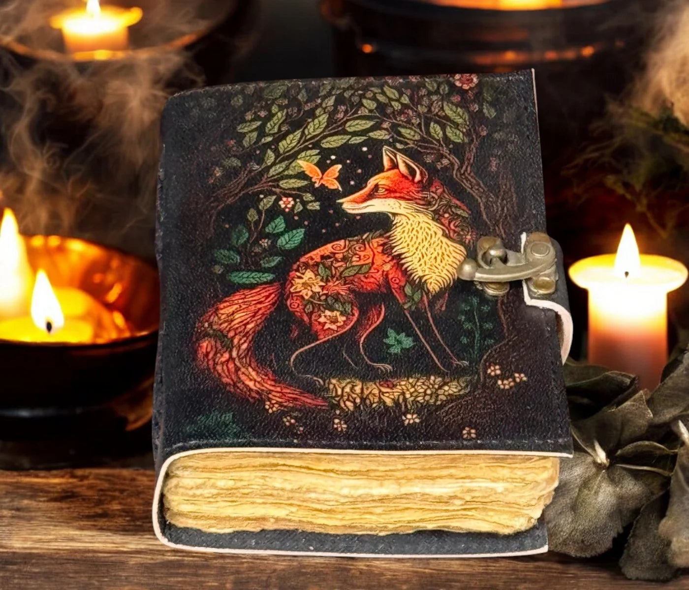 Leather Journal Blank Spell Book
