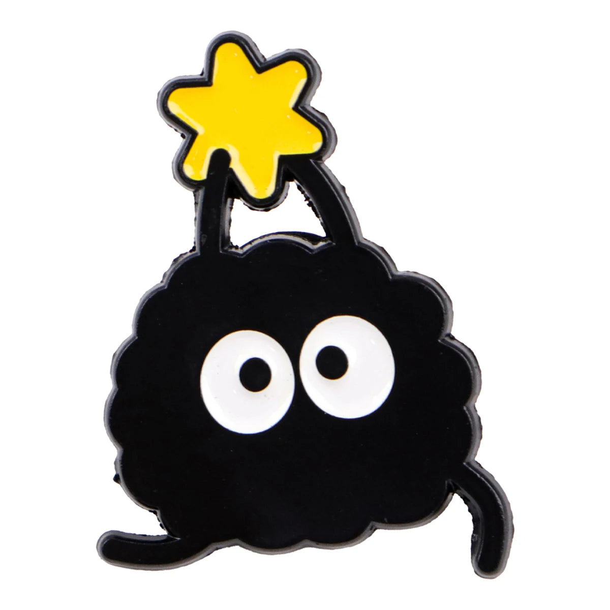 Cute Black Charcoal Enamel Pin Anime Elf Badges on Backpack Women'S Brooches Hat Lapel Pins Cosplay Accessories Toys Gifts