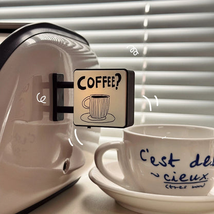 Retro Coffee Corner Refrigerator Magnet