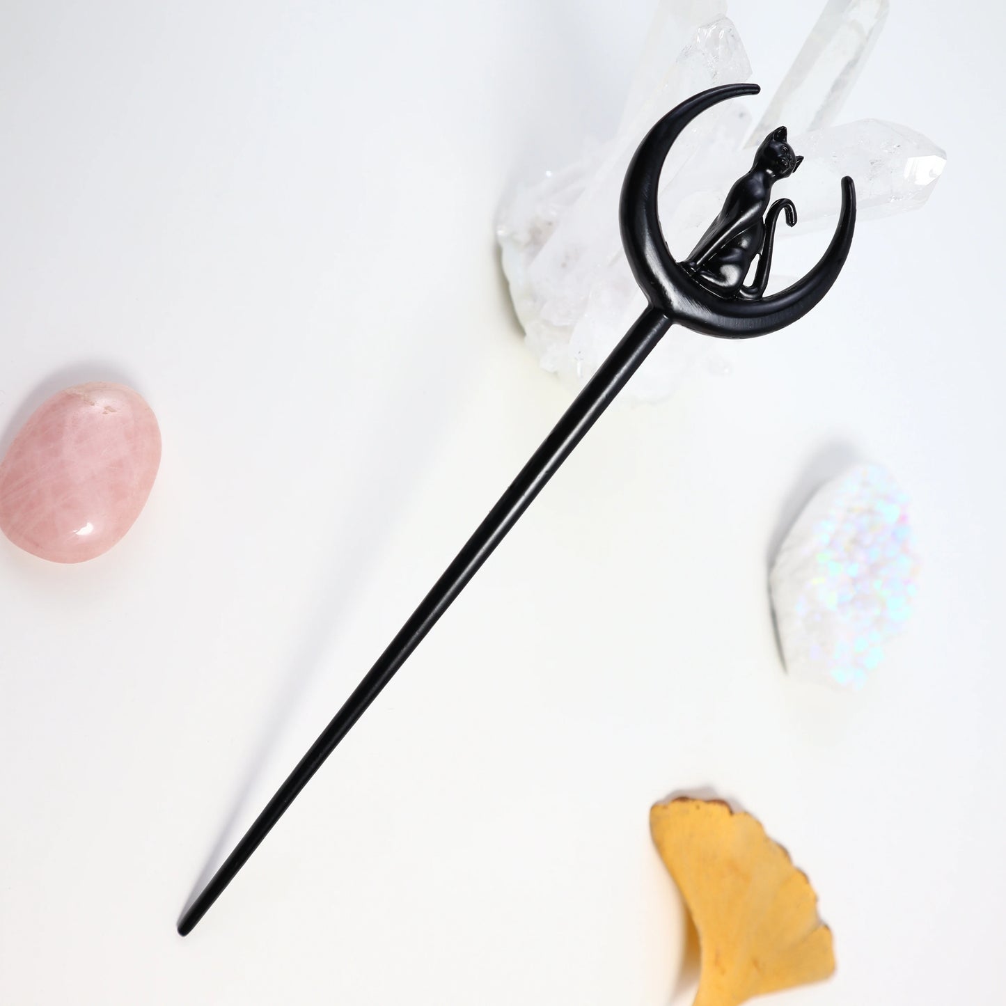 Raven Hair Stick Reversible Hairpin