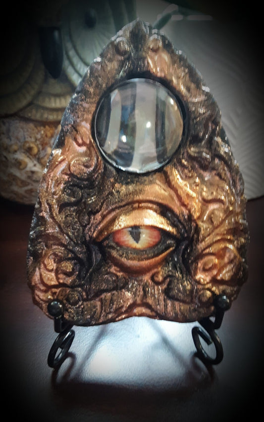 Custom Designed Ouija Planchette with Resin Eye FREE SHIPPING