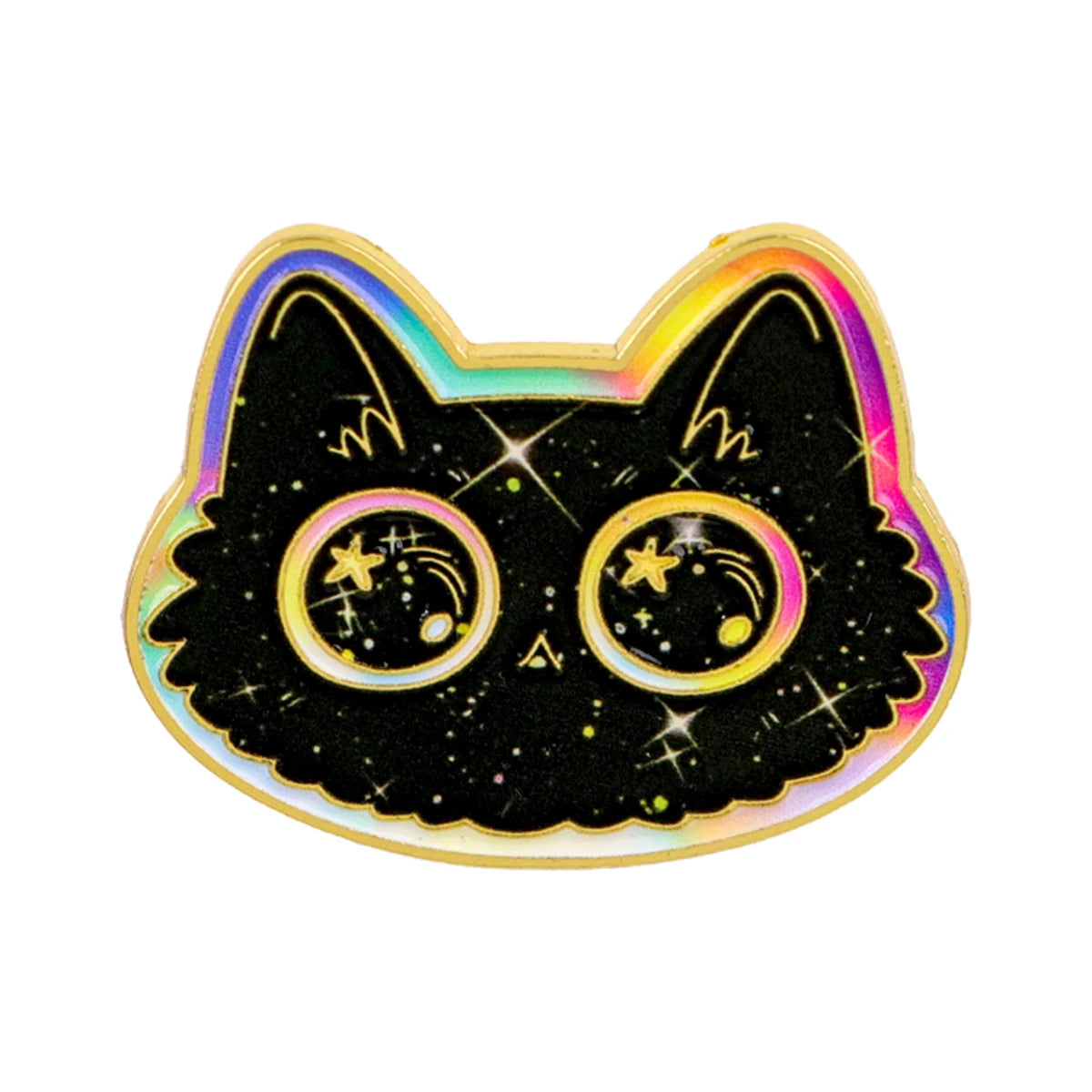 Kawaii Enamel Pin Cute Black Cat Brooch Pines Lapel Pins Badge on Backpack Clothing Accessories Animal Jewelry Friends Gifts