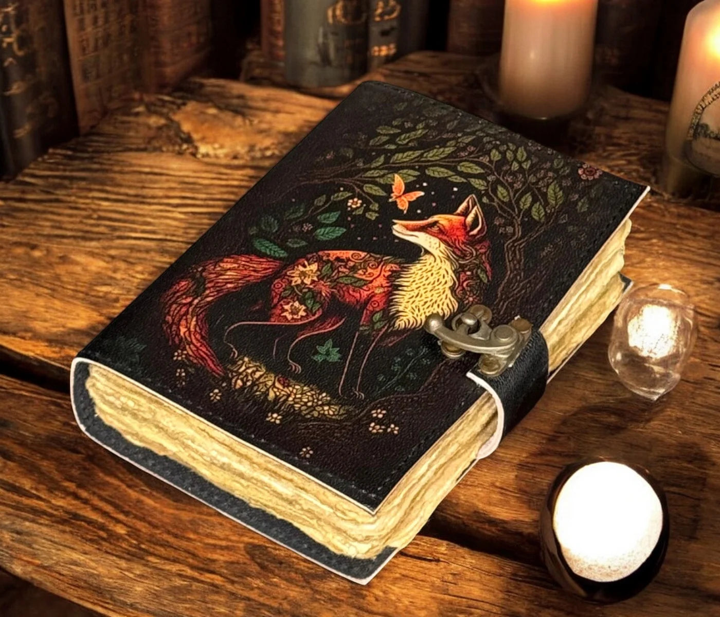 Leather Journal Blank Spell Book