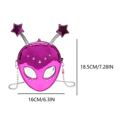 Novelty Halloween Ghost Bag Gift Women Gothic Shoulder Bag Devil Skull Funny Crossbody Bags Female Girls Ghost Handbags Purse