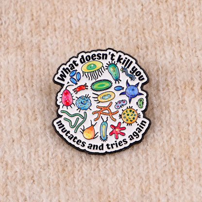 Bacterial Enamel Pin Doctor'S Quote Brooch Pines Lapel Pins Badge on Backpack Clothing Accessories Medical Jewelry Friends Gifts