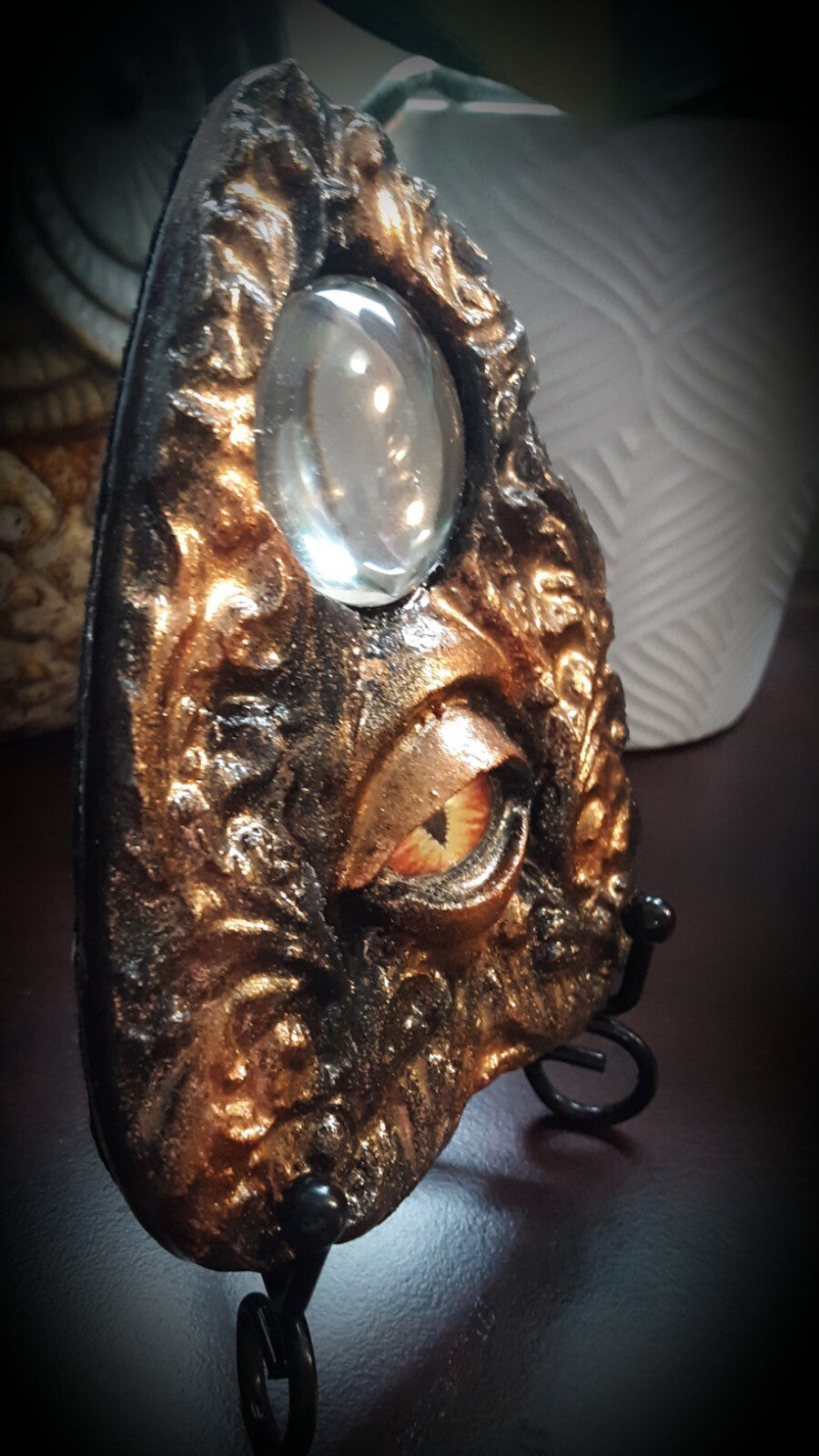 Custom Designed Ouija Planchette with Resin Eye FREE SHIPPING