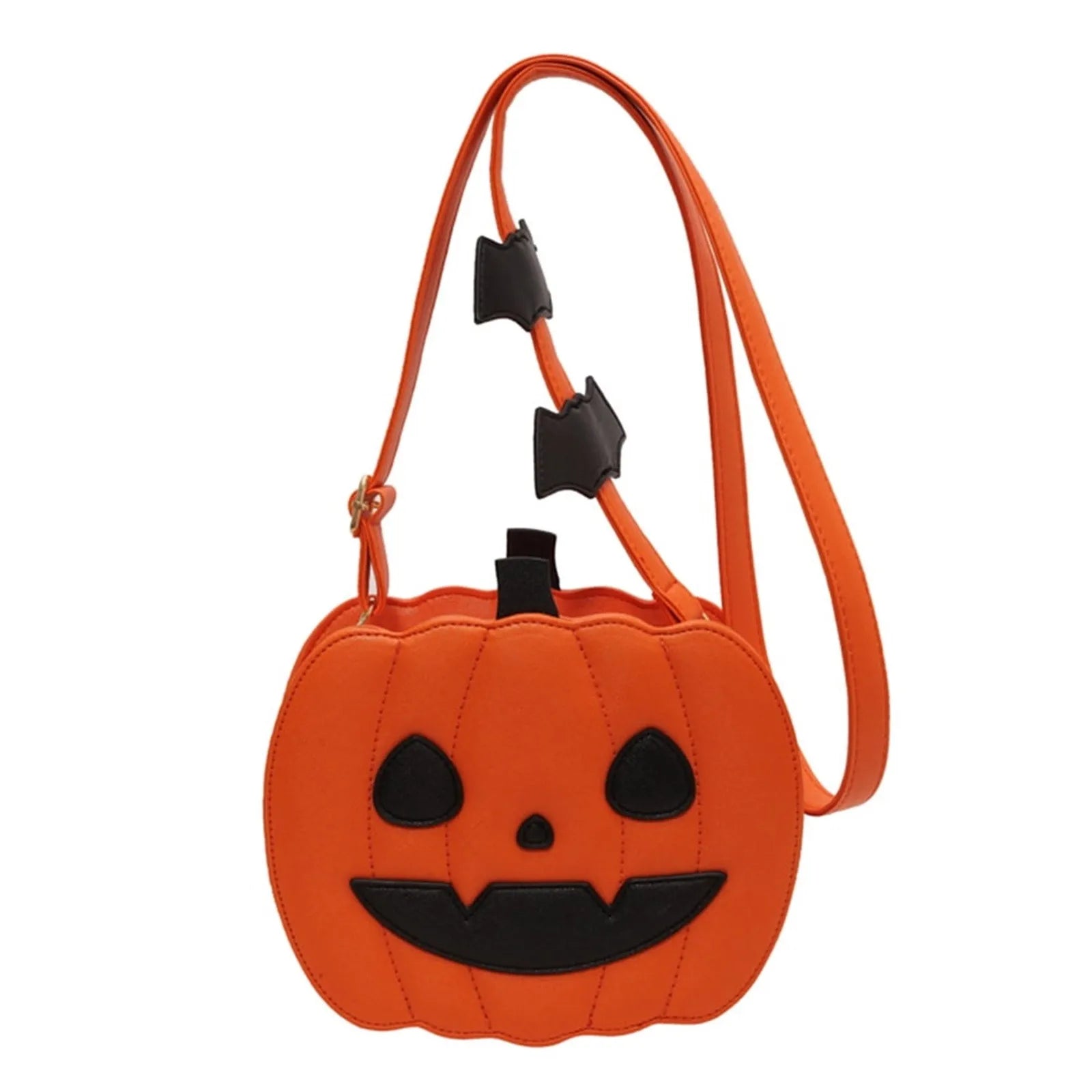 Pumpkin Crossbody Bag for Women Pumpkin Shoulder Bag Female Halloween Bag Pu Leather Demon Messenger Bag Halloween Shopper Bag