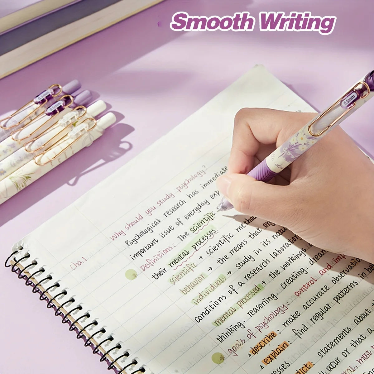 4Pcs Floral Gel Pens
