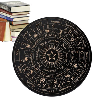 Ouija Boards Wooden Witch Divination Board Witch Crafts Supplies Fortune Telling Toys Decision Making Pendulum Witch Altar