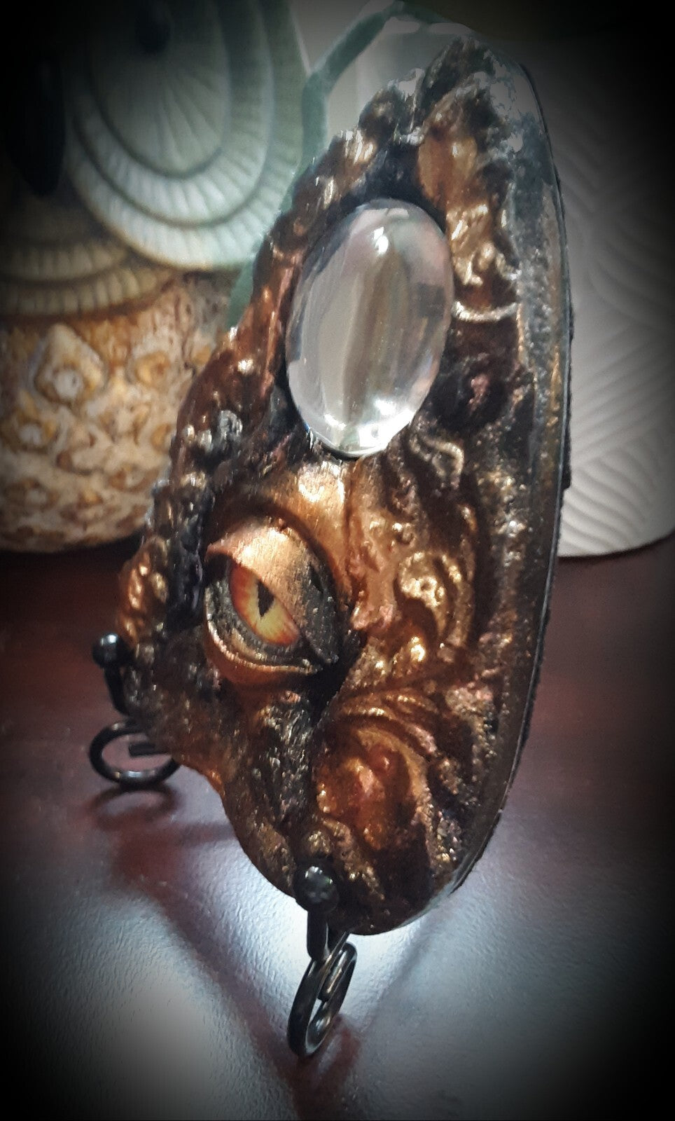 Custom Designed Ouija Planchette with Resin Eye FREE SHIPPING