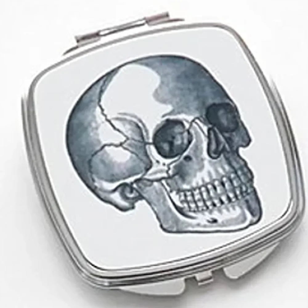 Goth Anatomical Heart Skull Anatomy Compact Mirror