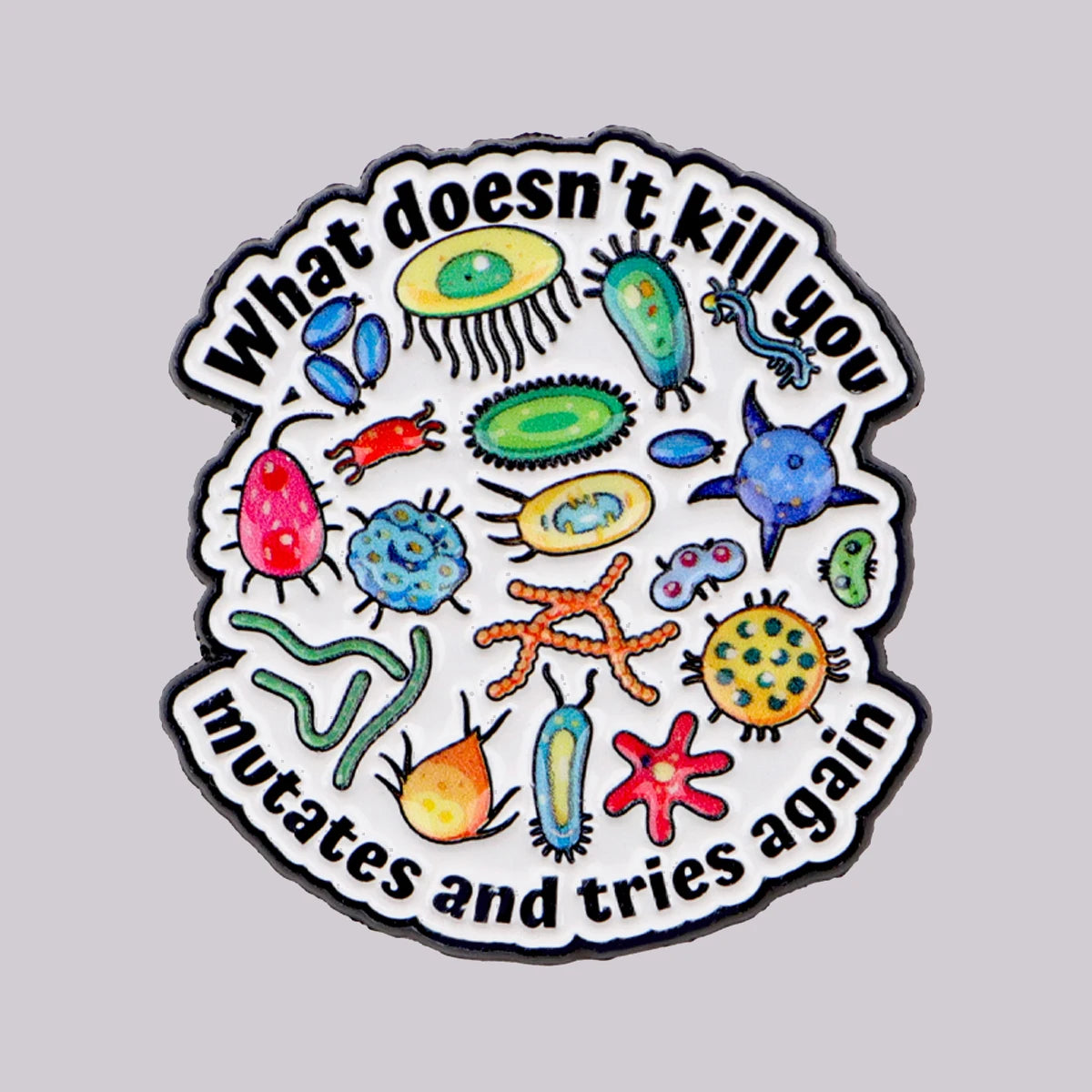 Bacterial Enamel Pin Doctor'S Quote Brooch Pines Lapel Pins Badge on Backpack Clothing Accessories Medical Jewelry Friends Gifts