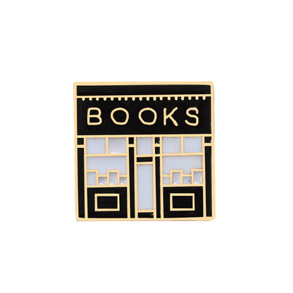 Black Punk Magic Book Enamel Pins Funny Library Books Brooches Backpack Clothes Metal Lapel Pin Badges Jewelry Gifts for Friends