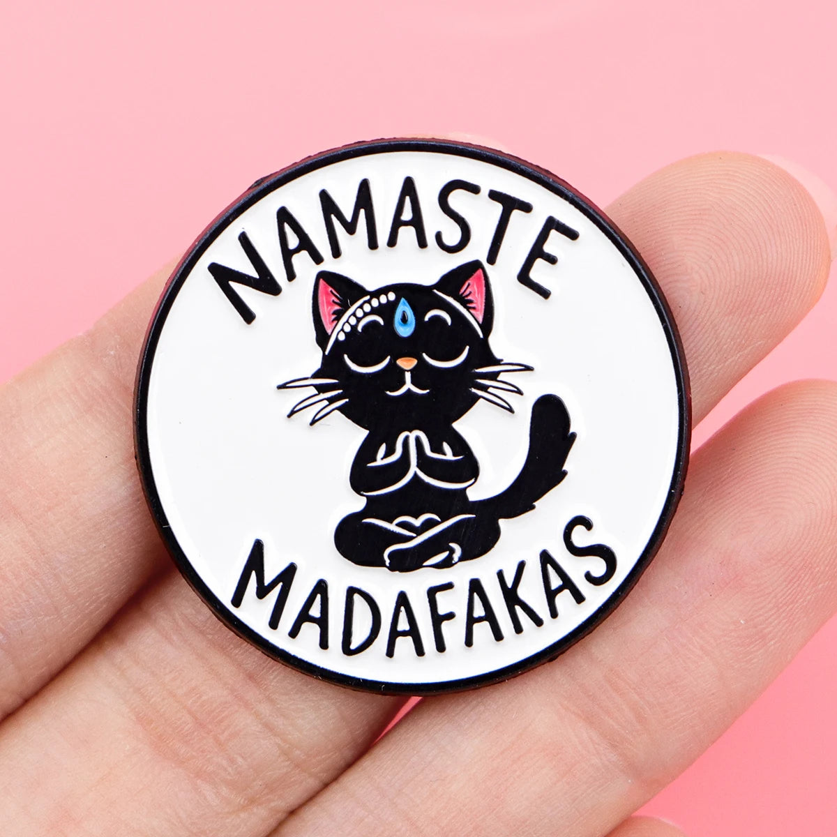 Yoga Cat Enamel Pin Cartoon Brooch Pines Lapel Pins Badge on Backpack Clothing Accessories Animal Jewelry Friends Gifts