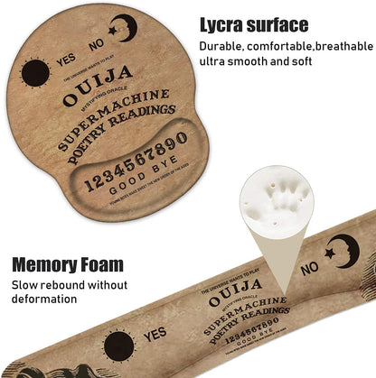 Retro Ouija Board Keyboard Wrist Rest and Mouse Pad