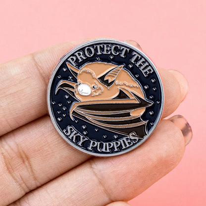 Cartoon Bat Enamel Pin Funny Brooch Pines Lapel Pins Badge on Backpack Clothing Accessories Fashion Jewelry Friends Gifts