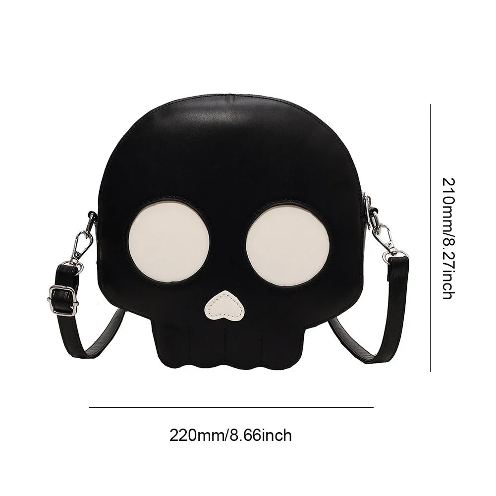 Novelty Halloween Ghost Bag Gift Women Gothic Shoulder Bag Devil Skull Funny Crossbody Bags Female Girls Ghost Handbags Purse