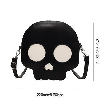 Novelty Halloween Ghost Bag Gift Women Gothic Shoulder Bag Devil Skull Funny Crossbody Bags Female Girls Ghost Handbags Purse