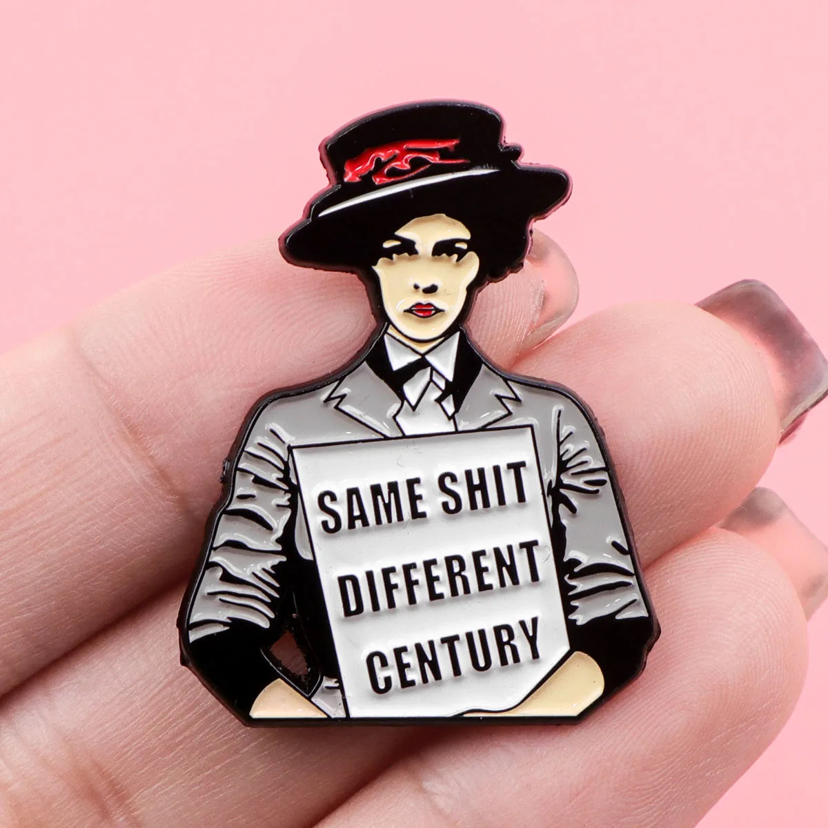 Feminist Enamel Pins Women'S Rights Activism Brooches Hat Lapel Pins Badge on Backpack Costume Accessories Fashion Jewelry Gift