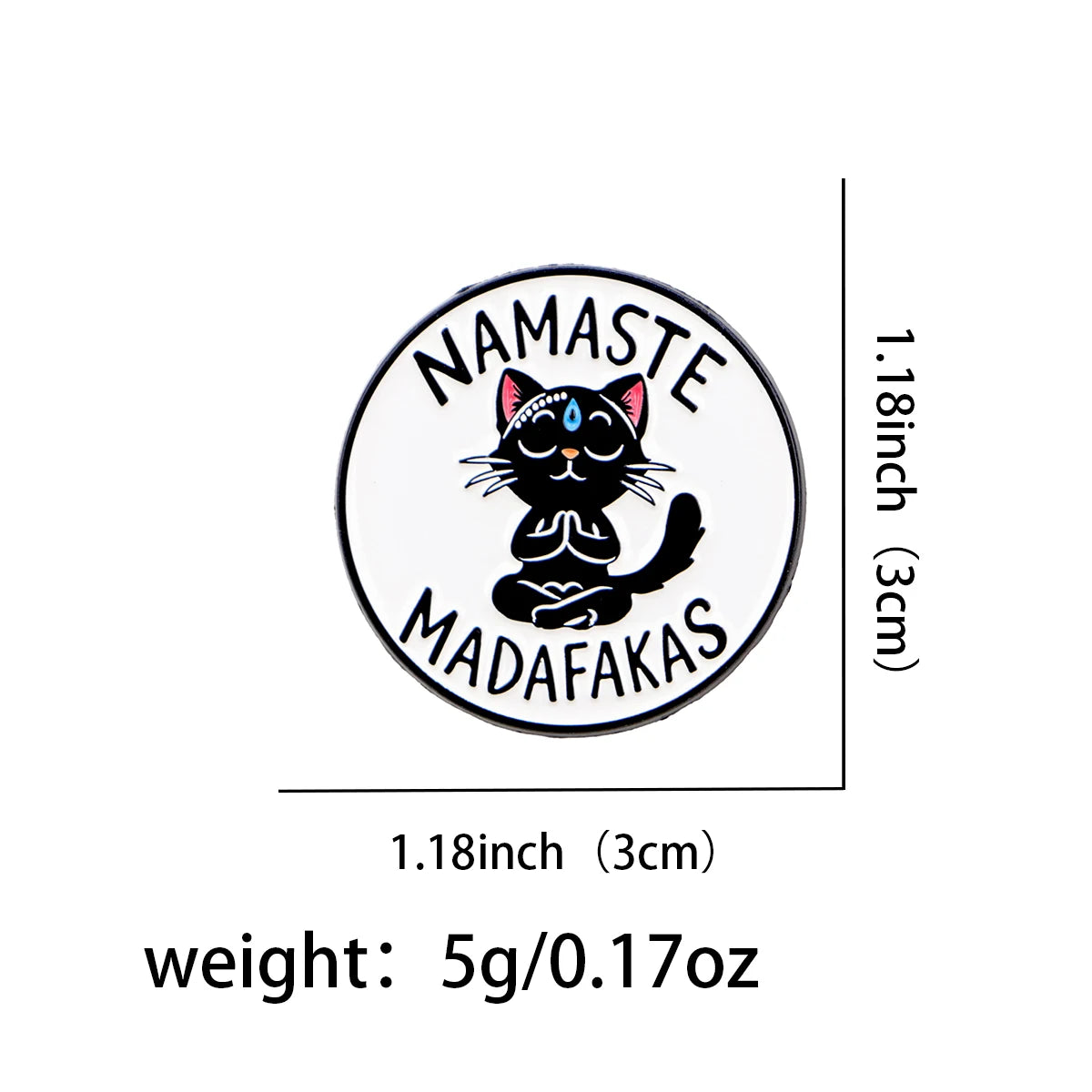 Yoga Cat Enamel Pin Cartoon Brooch Pines Lapel Pins Badge on Backpack Clothing Accessories Animal Jewelry Friends Gifts