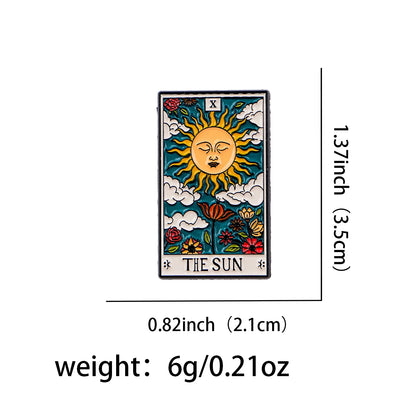 Tarot Sun Enamel Pin